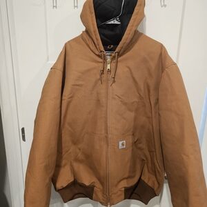 Carhartt Men's Brown Hooded Performance Jacket